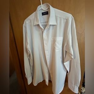 Men’s white button front